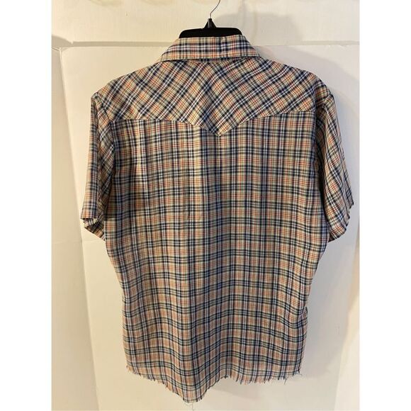 Wrangler Ss shirt medium raw hems MAde in USA - Picture 4 of 6